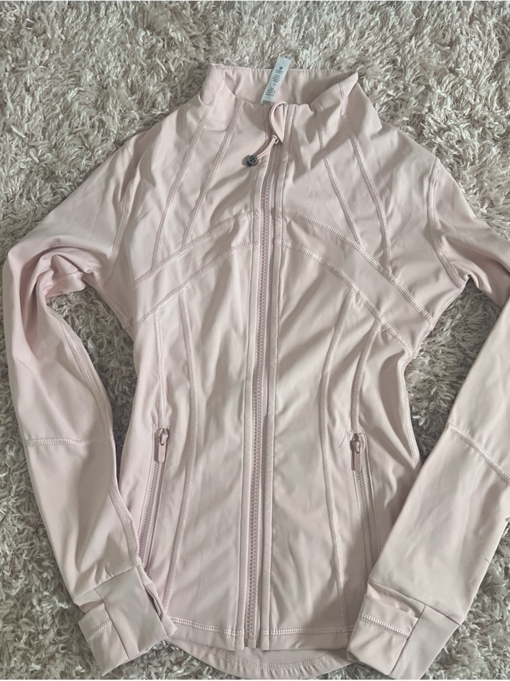 lululemon athletica Pale Pink Zip-Up Utility Jacket